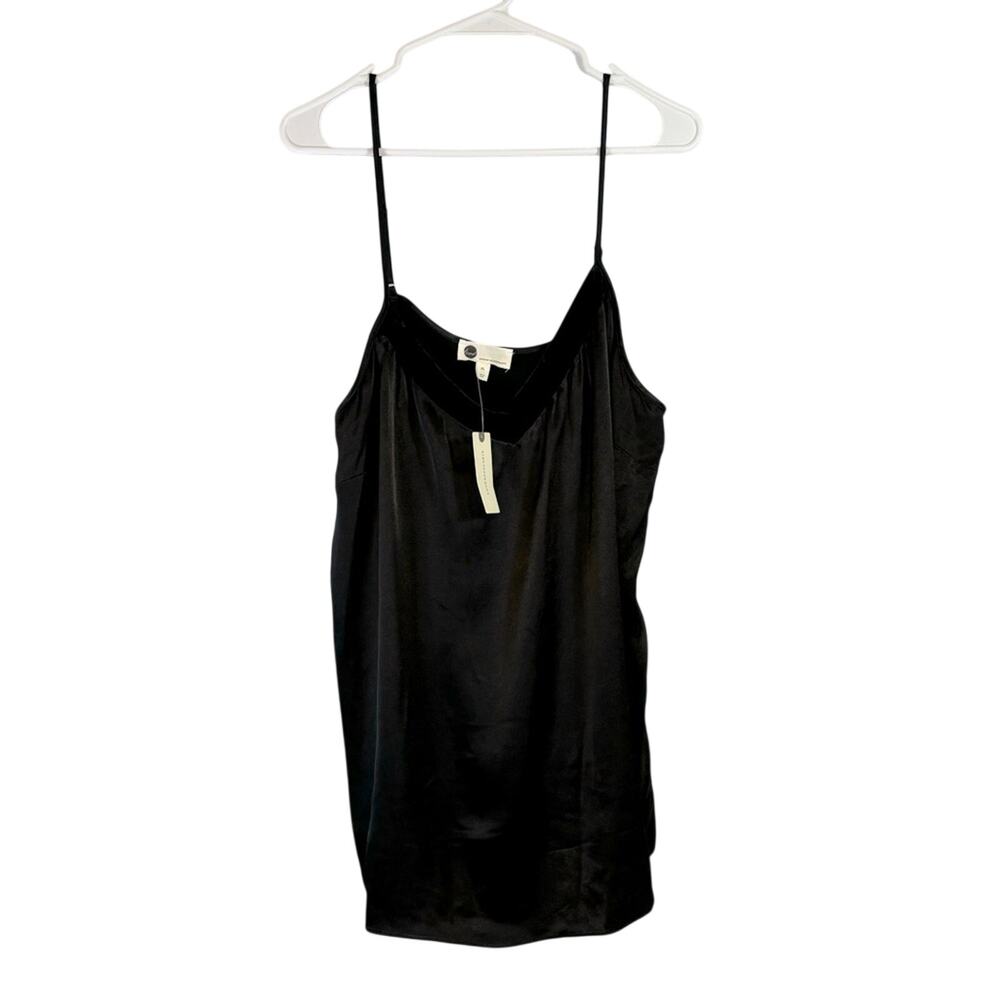 NWT Anthropologie Black Silky Camis Size XL JJ0683